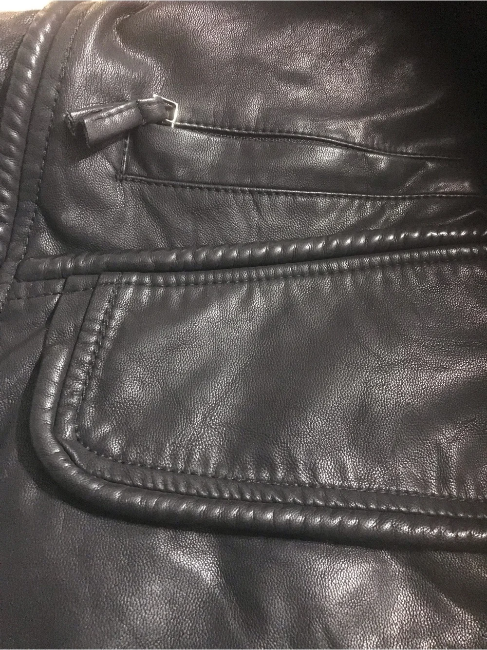 Women's Black Studded Leather Moto Jacket